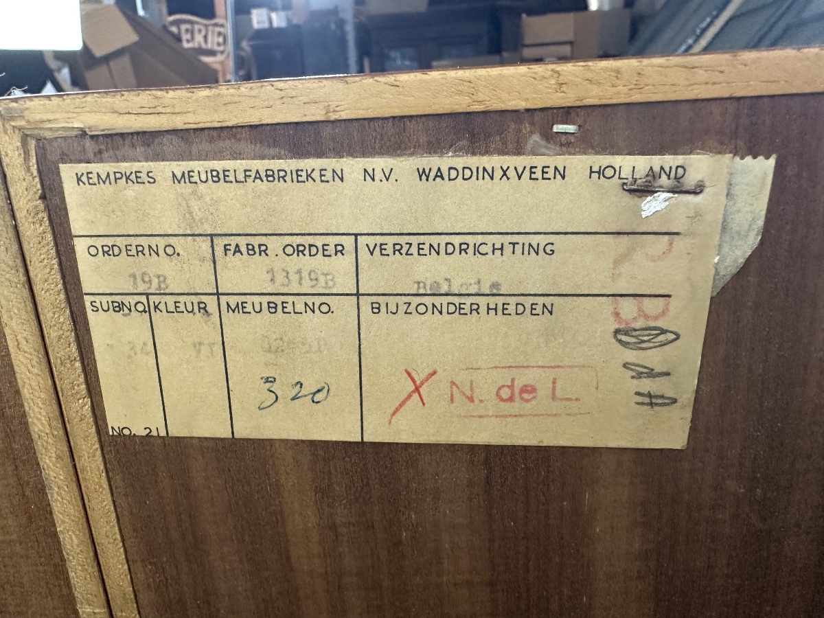 Meuble en teck Kempkes vintage Pays-Bas années 60-photo-2