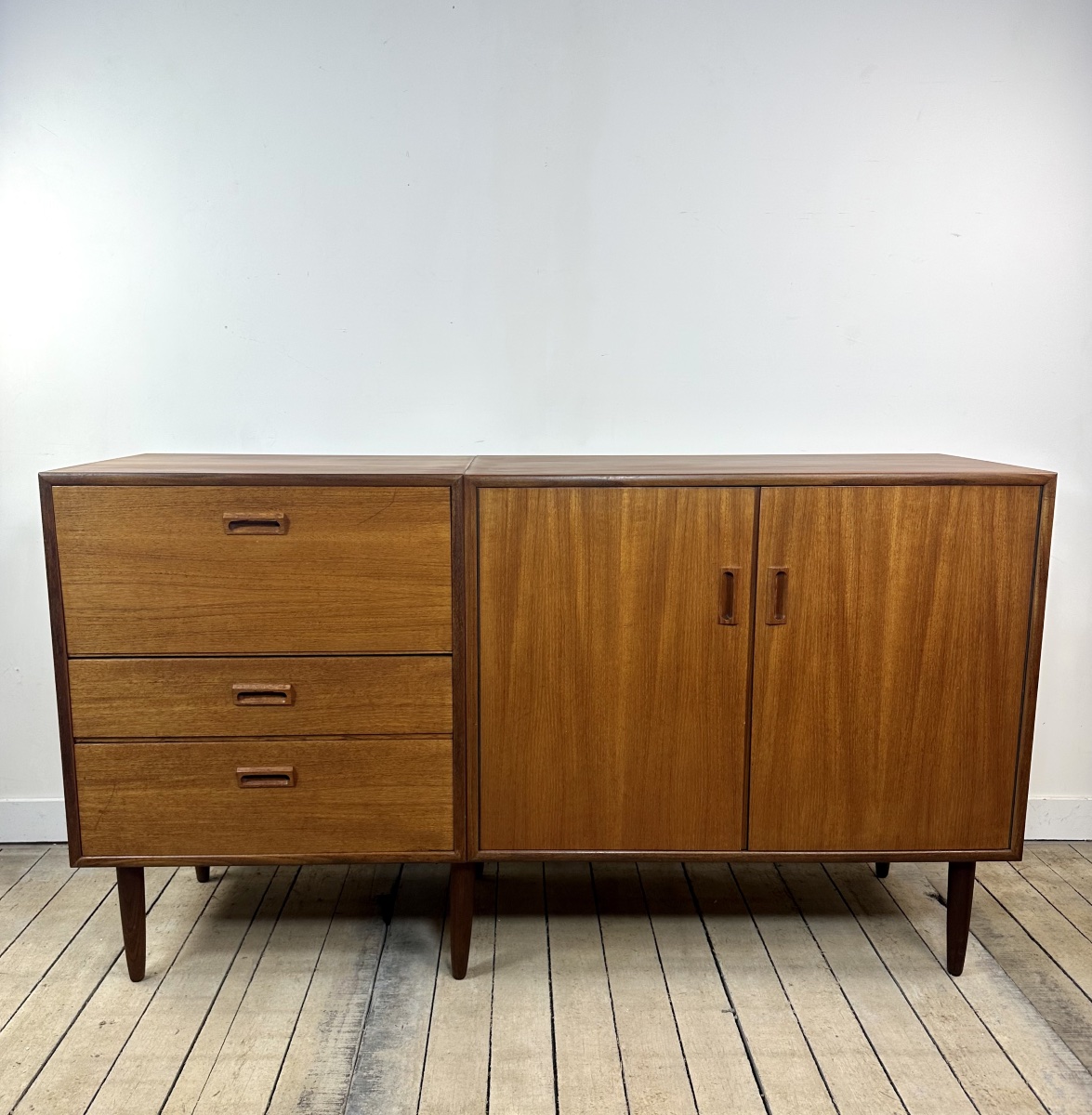 Meuble en teck Kempkes vintage Pays-Bas années 60