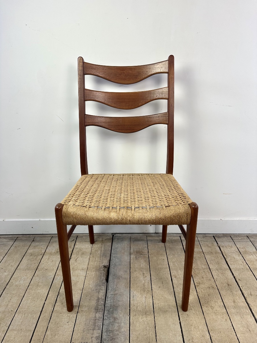 Chaises (lot de 8) danoises vintage Arne Wahl Iversen Années 1960-photo-4