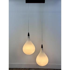Lustre scandinave Kristiansson pour Luxus Suède 1960