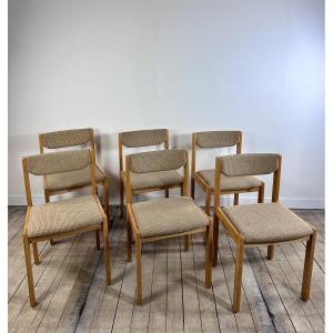 Chaises (série de 6) dans le goût REGAIN 1960'S