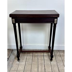 Table d'appoint / table à jeux de style Louis XVI fin XIXeme