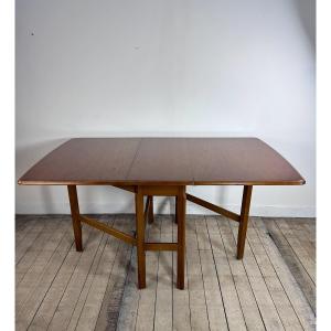 Table anglaise vintage Meredew 1960 en teck pliable