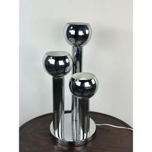 Lampe de table vintage Space Age chromés 1970'S