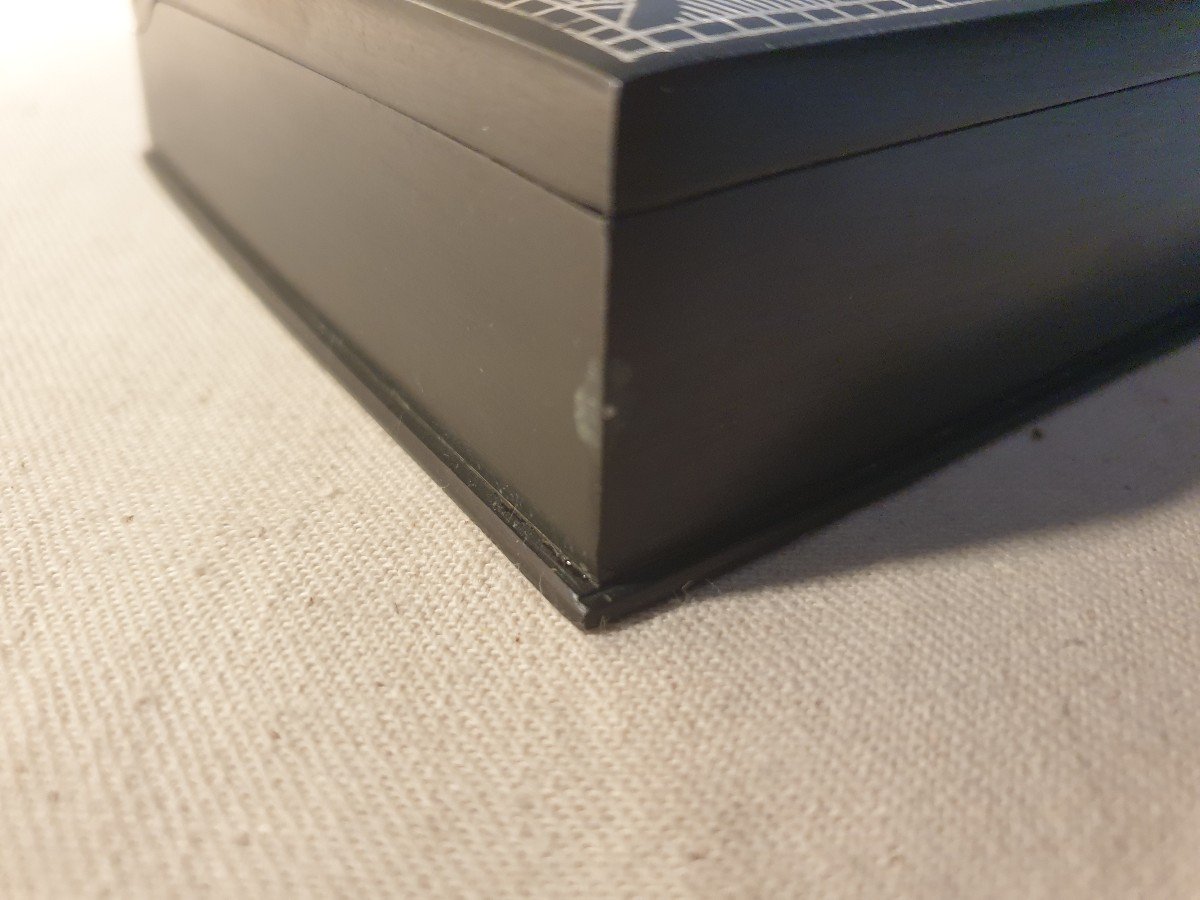 India. Box In Saponite Or Black Soapstone. Dimensions 13.5 Cm X 9.3 Cm-photo-5