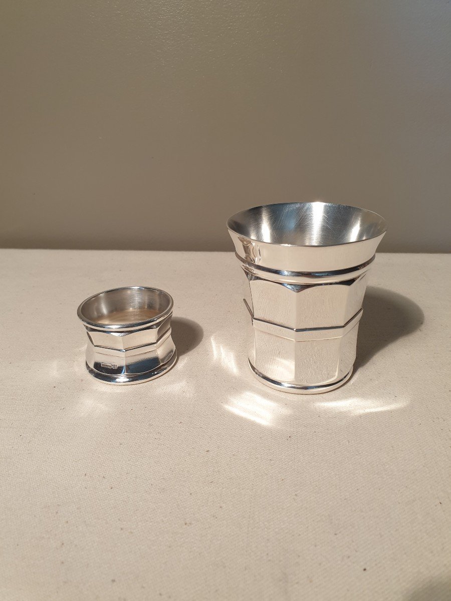 Gallia  Art Deco Timpani And  Napkin Ring.-photo-2