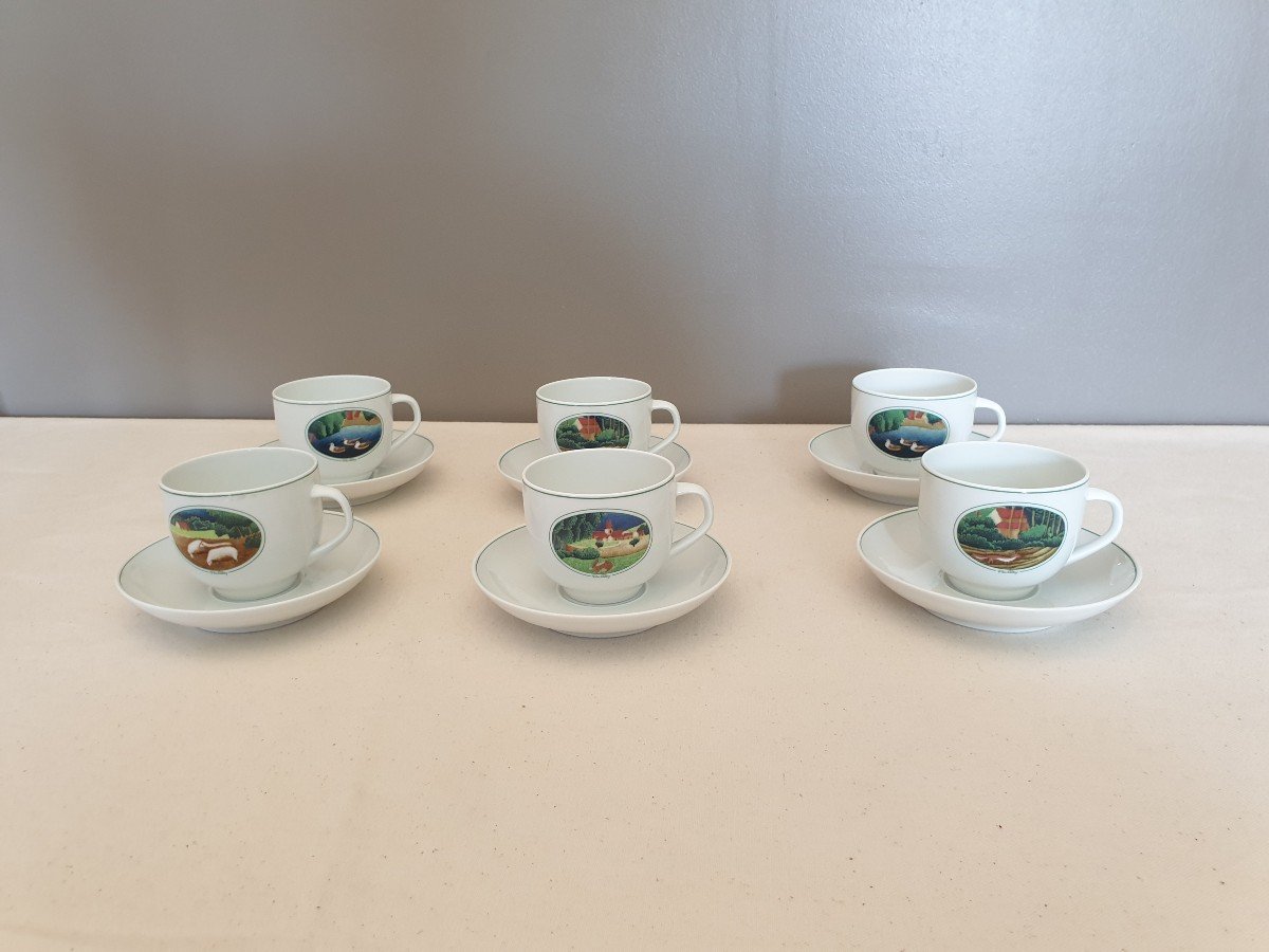 Georges Boyer And The Palley Brothers. Porcelain Coffee Cups -photo-1