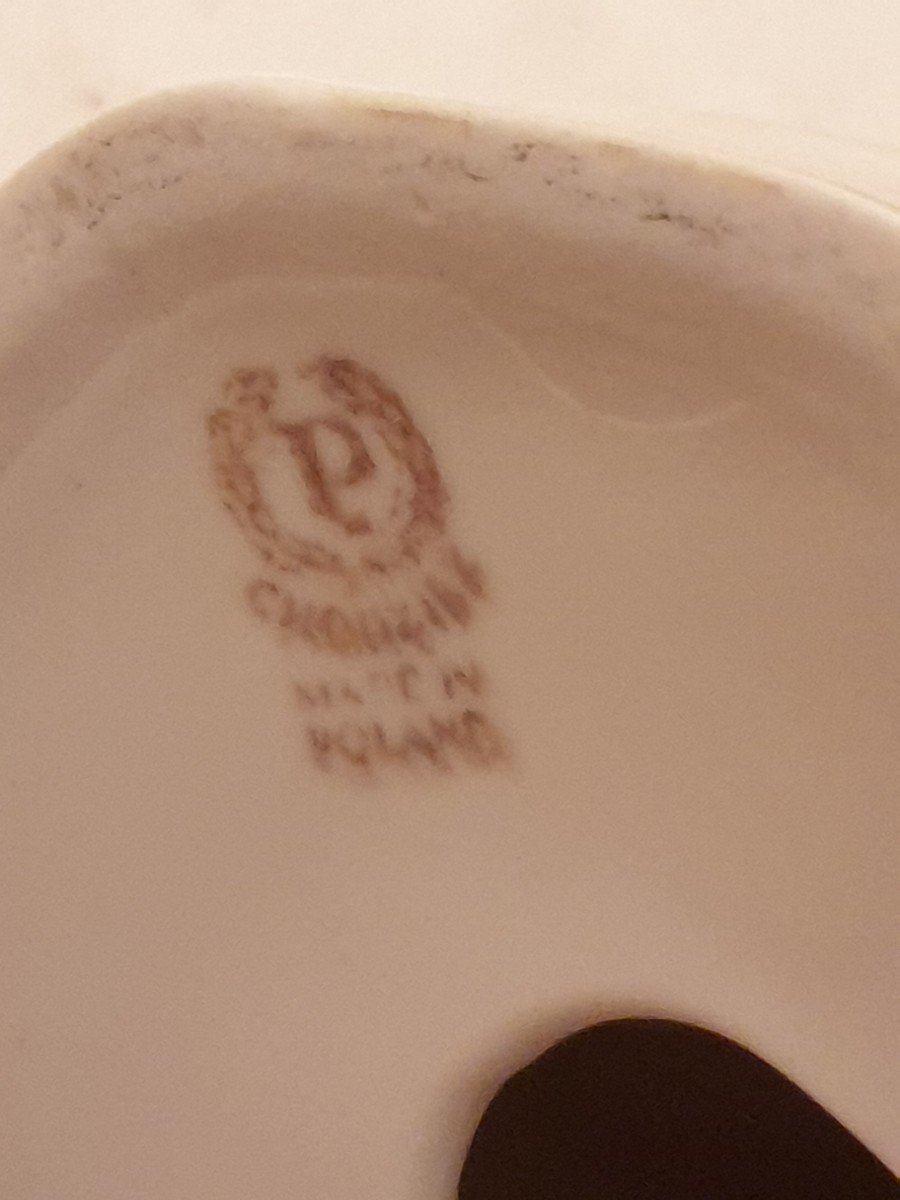 Baigneuse En Porcelaine Pologne. Chodziez Poland. Années 60-photo-4
