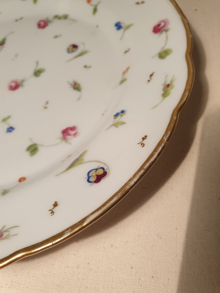 Porcelain Plate From Nyon (swiss) 18th Century.-photo-3