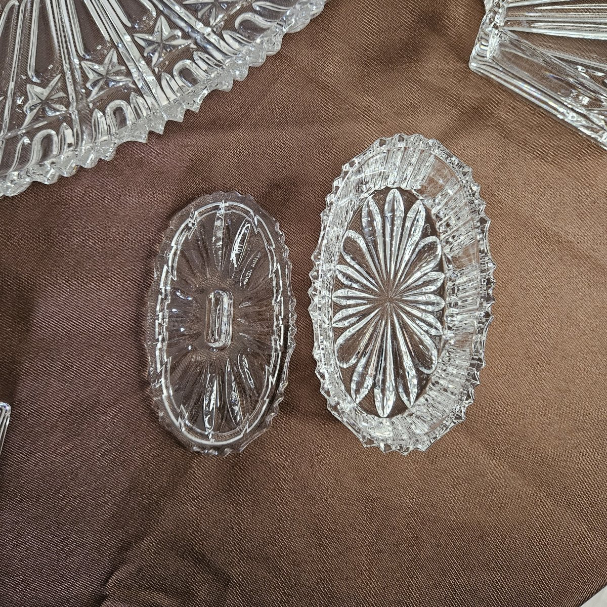 Glass Hors d'Oeuvres Or Crudités Server, 40 Cm Long-photo-4