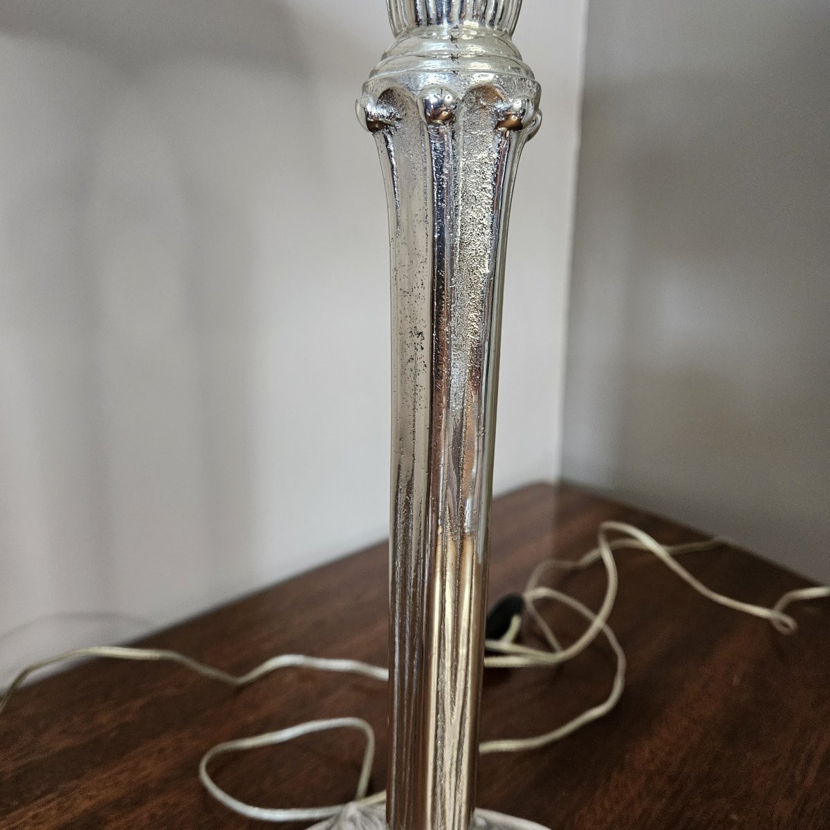 Pair Of Hettier And Vincent / Capon Lamps. Art Deco, 1920s-1930s. Frosted Glass And Bronze. -photo-5