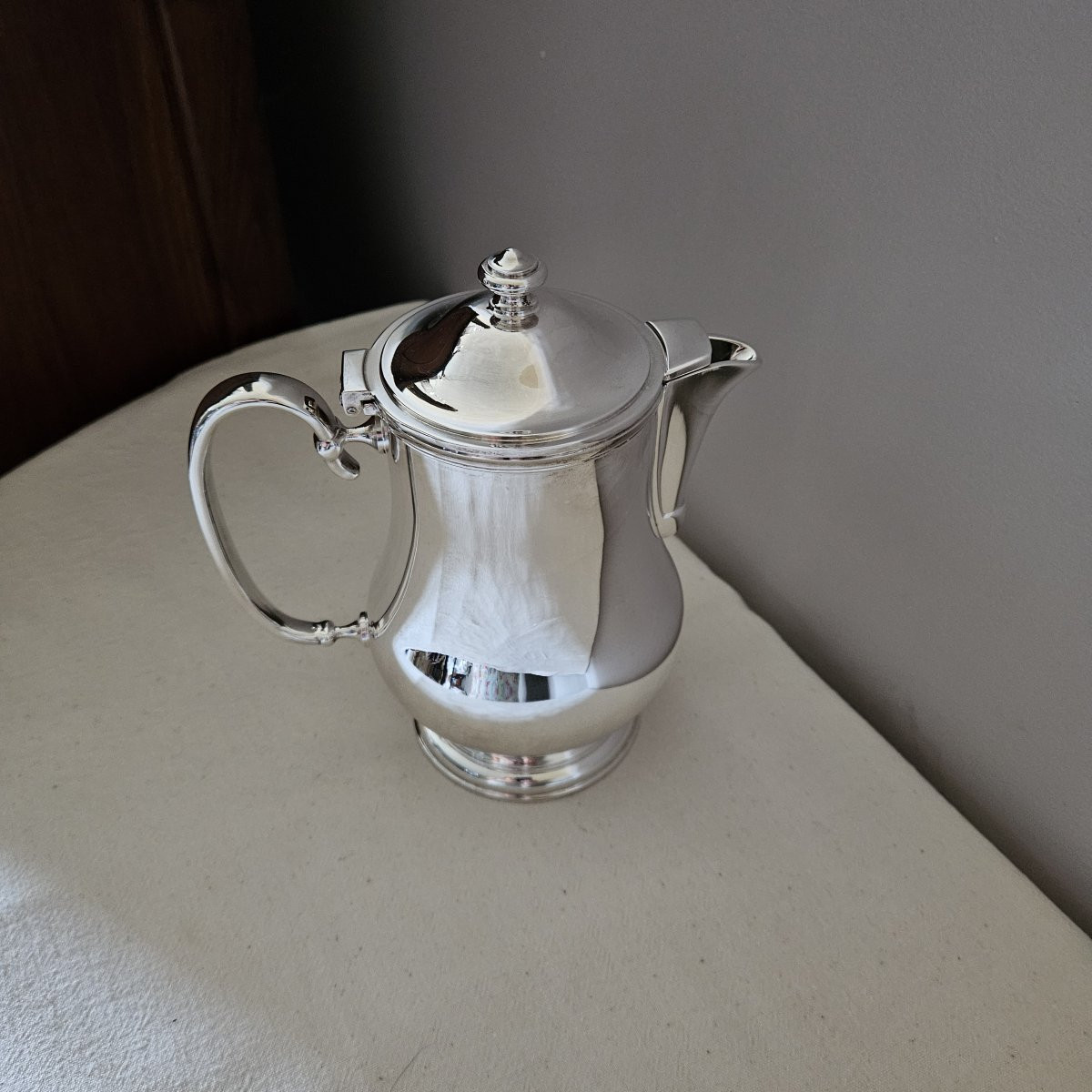 Christofle Hôtel Modèle Neptune cafetière ou théière métal argenté-photo-2