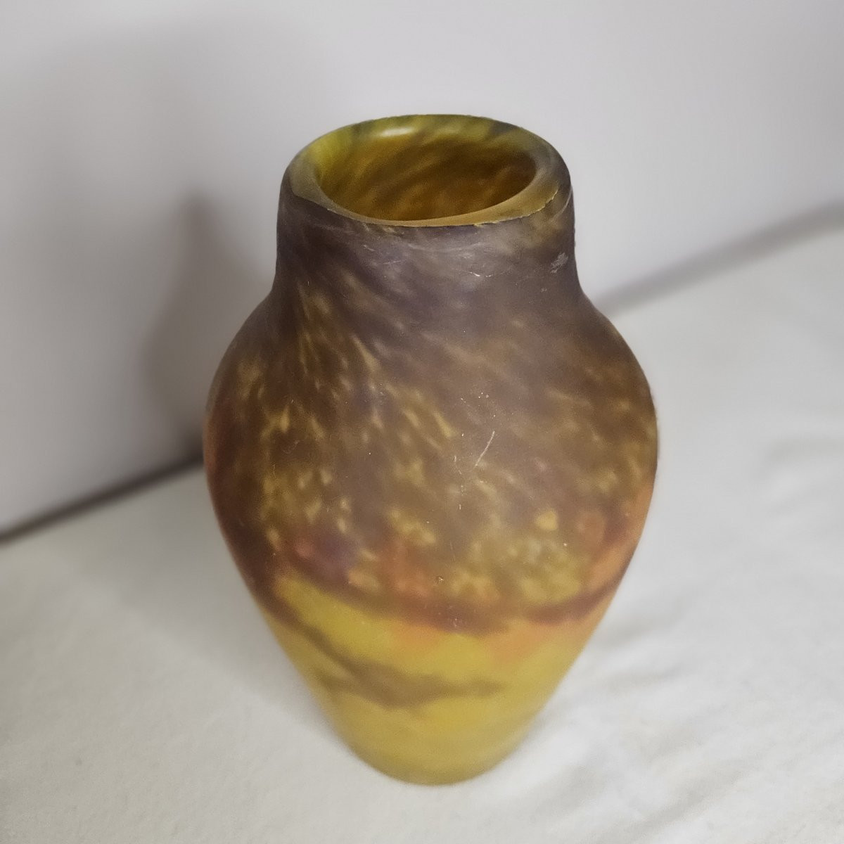 Muller Brothers Lunéville Vase In Glass Paste-photo-3
