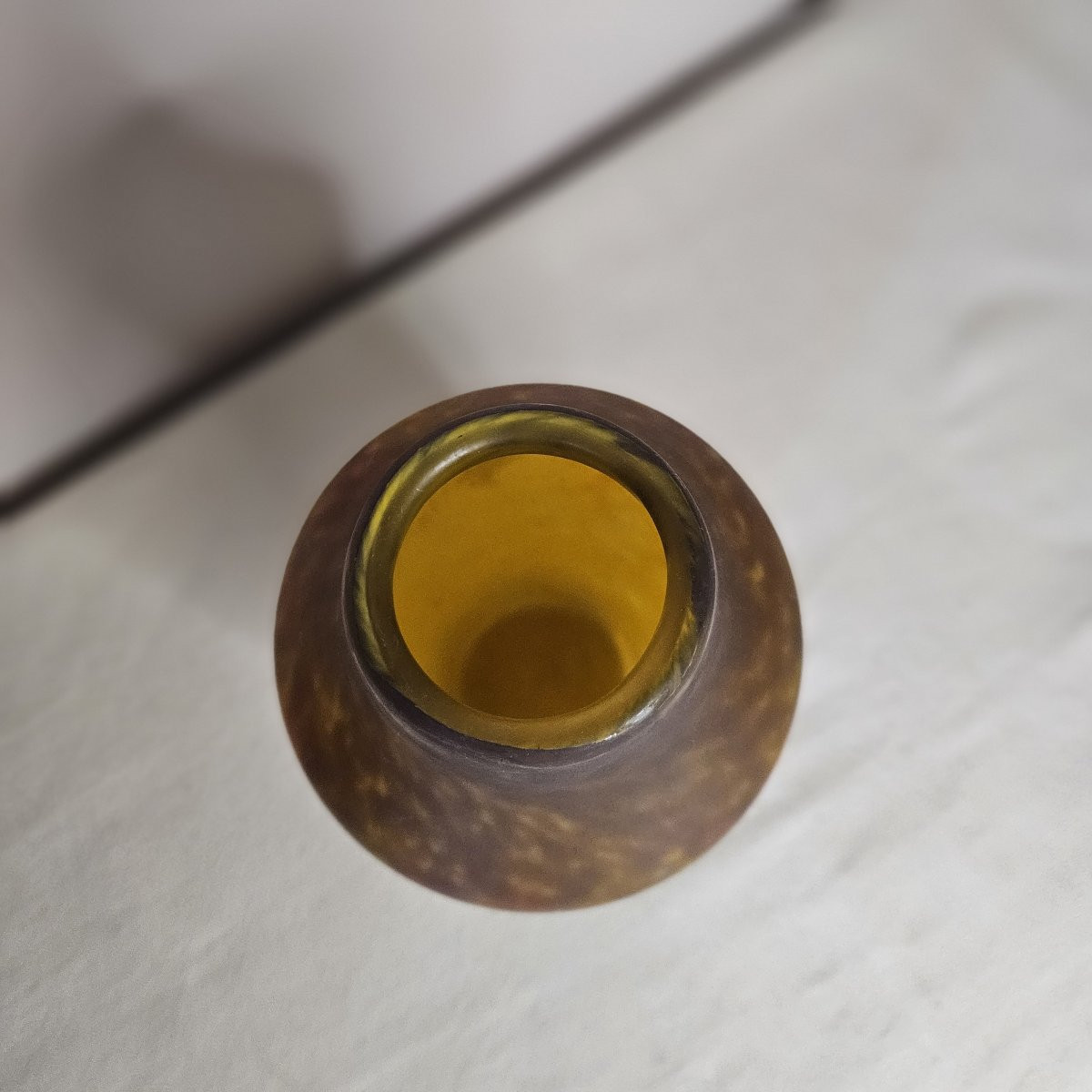 Muller Brothers Lunéville Vase In Glass Paste-photo-4