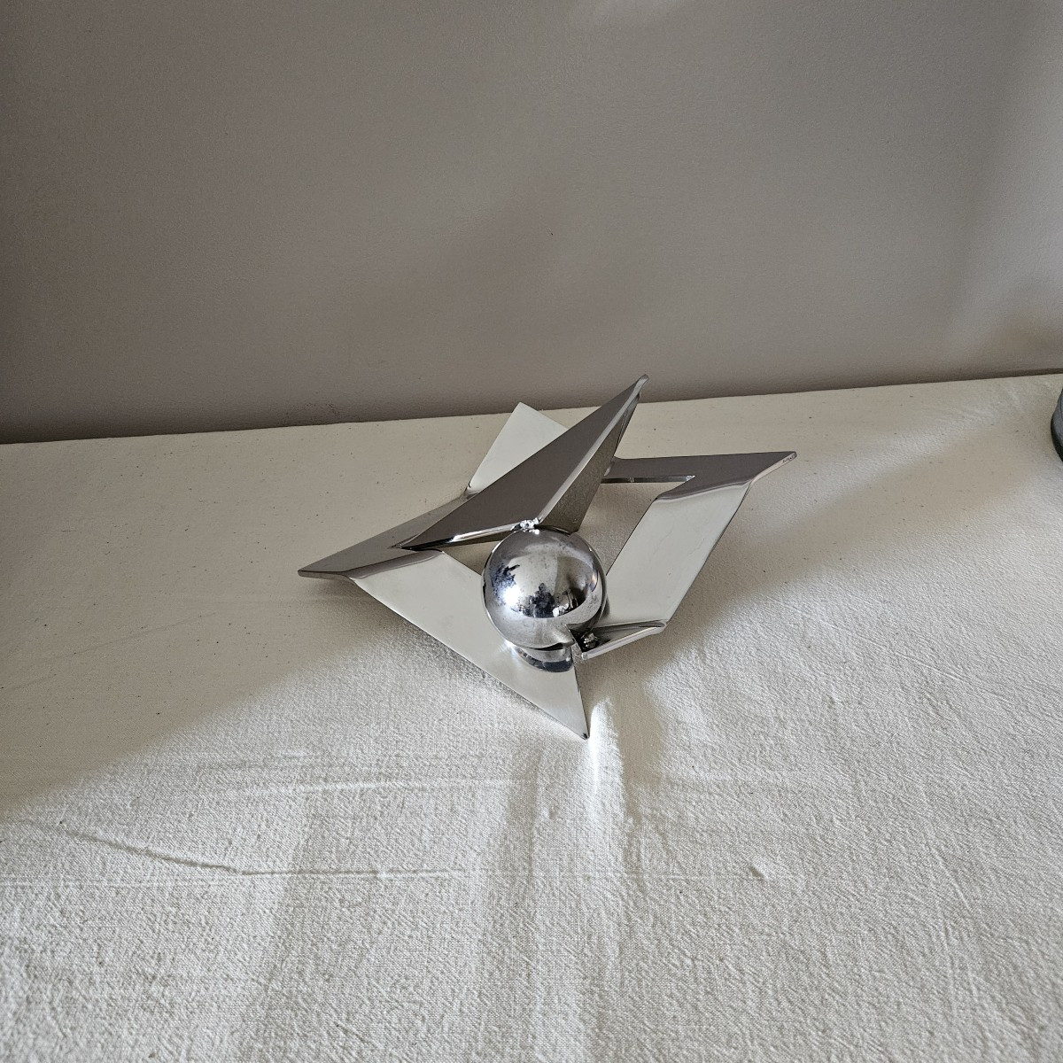 Sculpture Signed By Rosette Bir In Polished And Welded Stainless Steel. 1970s-1980s. 2/2