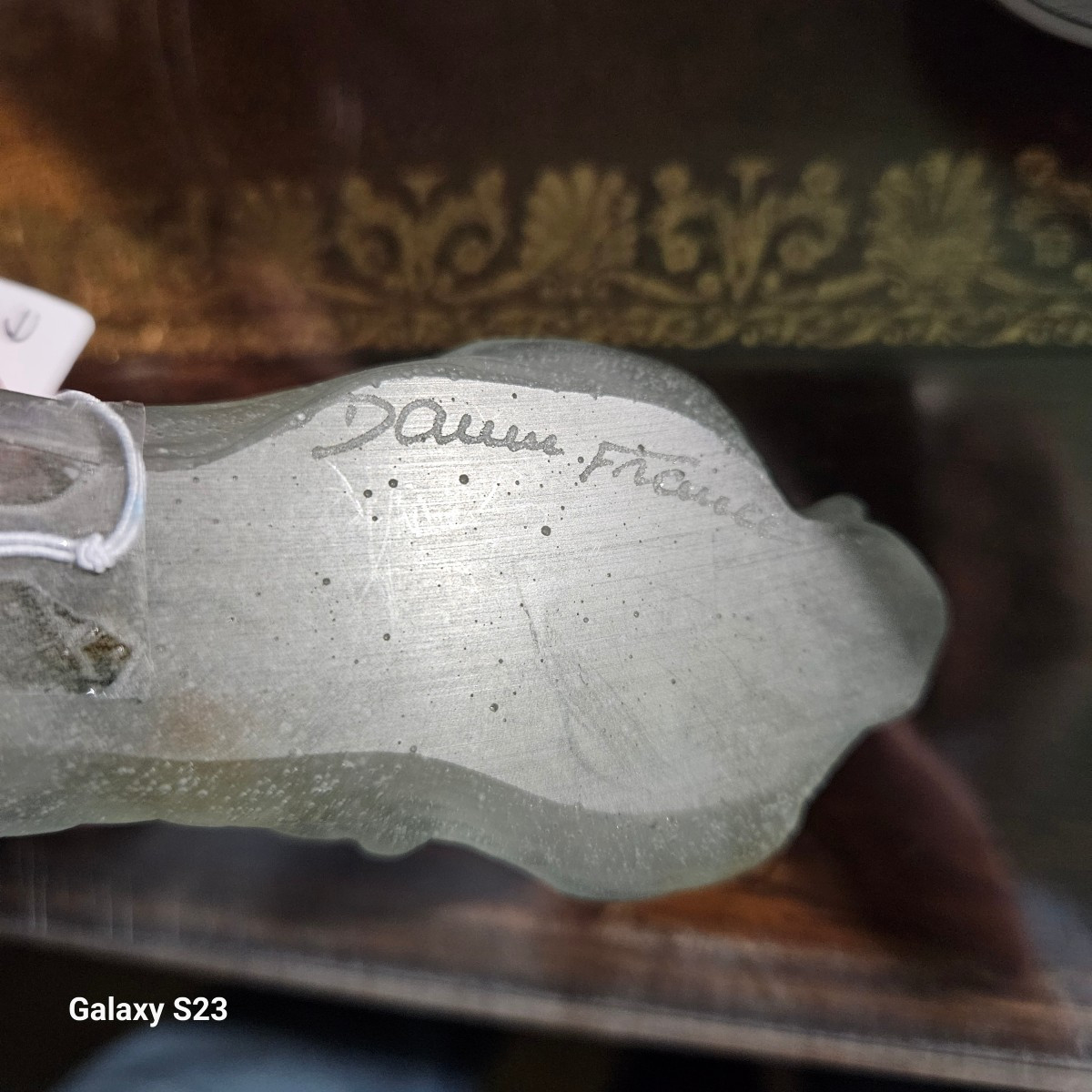 Daum France Small Glass Paste Horse Emerging From The Waves -photo-3