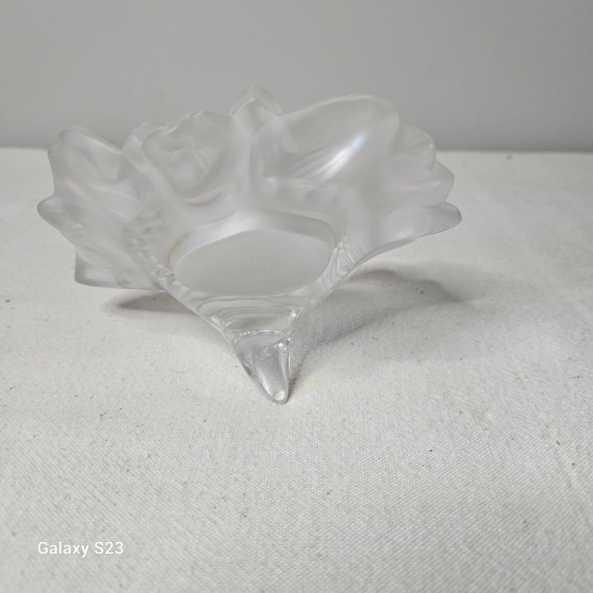 Lalique France  Pendulette Soleil. Elle fonctionne. -photo-4