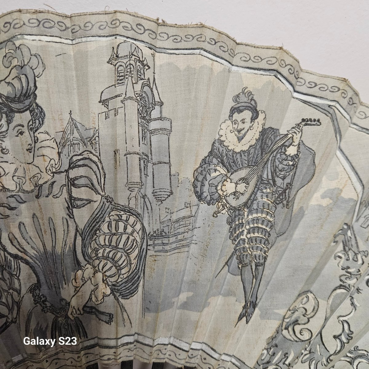 Eventail  Duvelleroy  "le mignon" signé A.Robida-photo-3