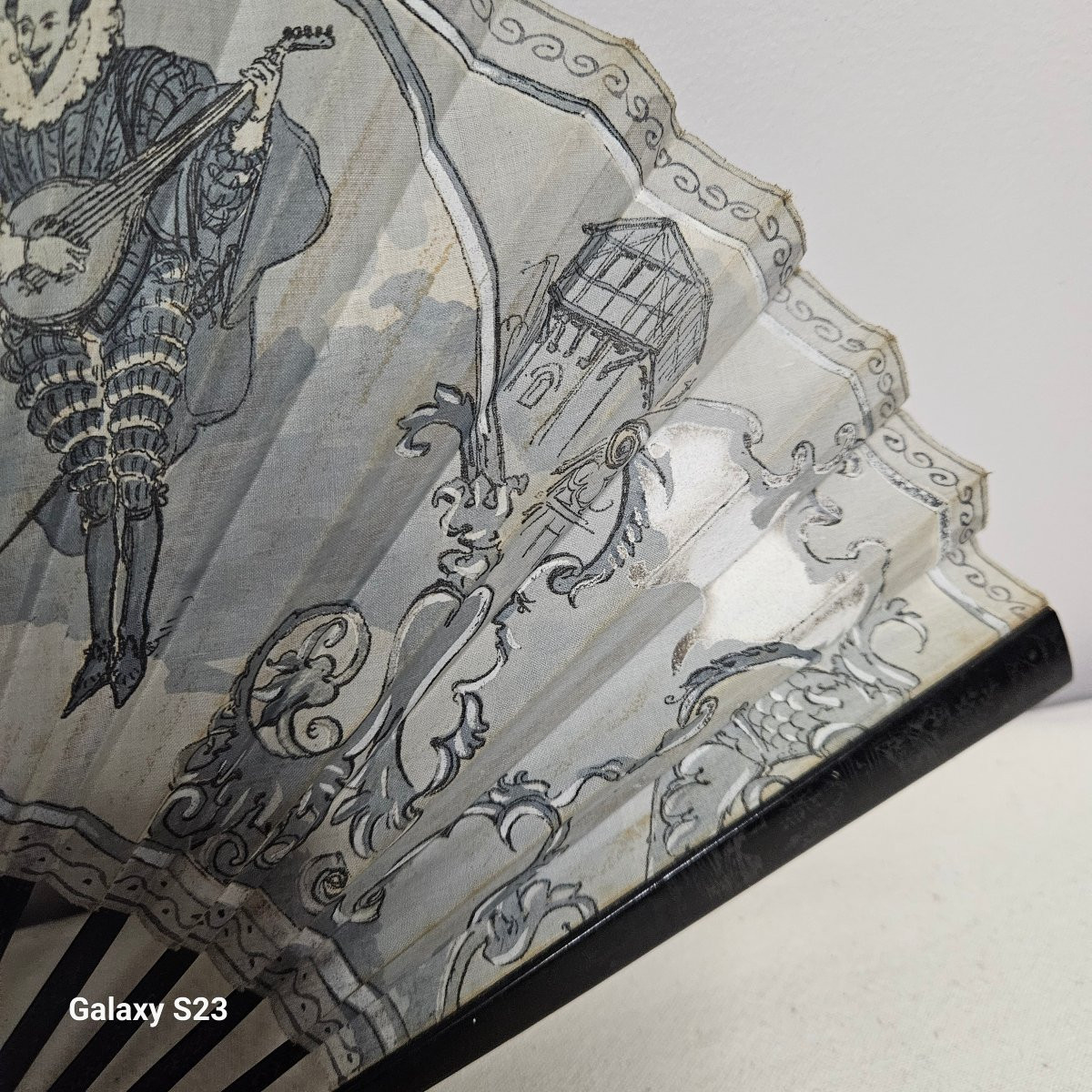 Eventail  Duvelleroy  "le mignon" signé A.Robida-photo-4