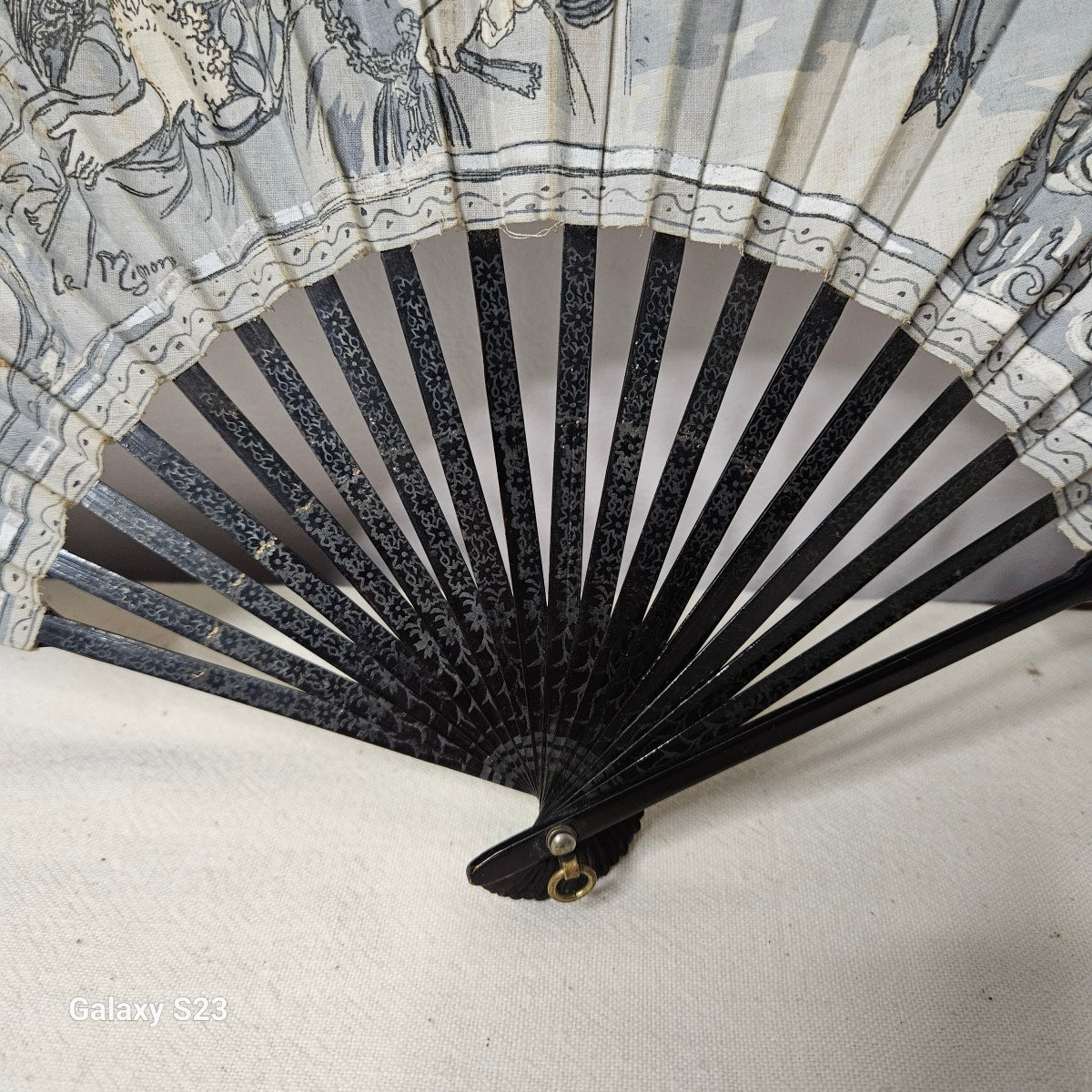 Eventail  Duvelleroy  "le mignon" signé A.Robida-photo-5