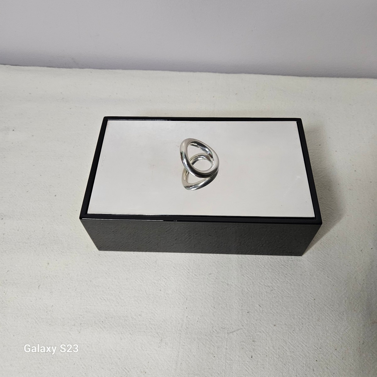 Christofle Vertigo Rectangular Lacquered Box 