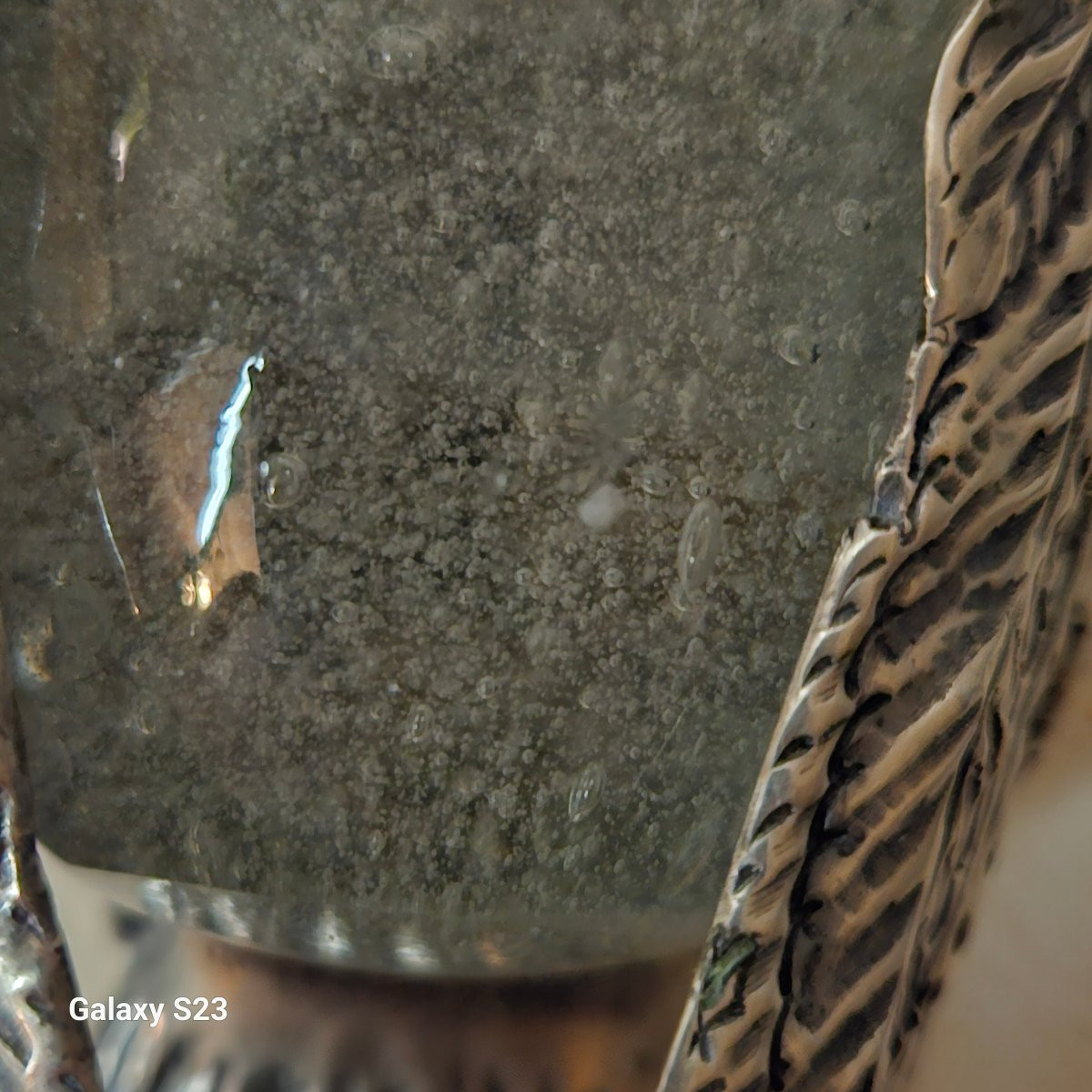 Franco Lapini Bird, Sparrow In Silvered Metal And Bubble Glass-photo-5