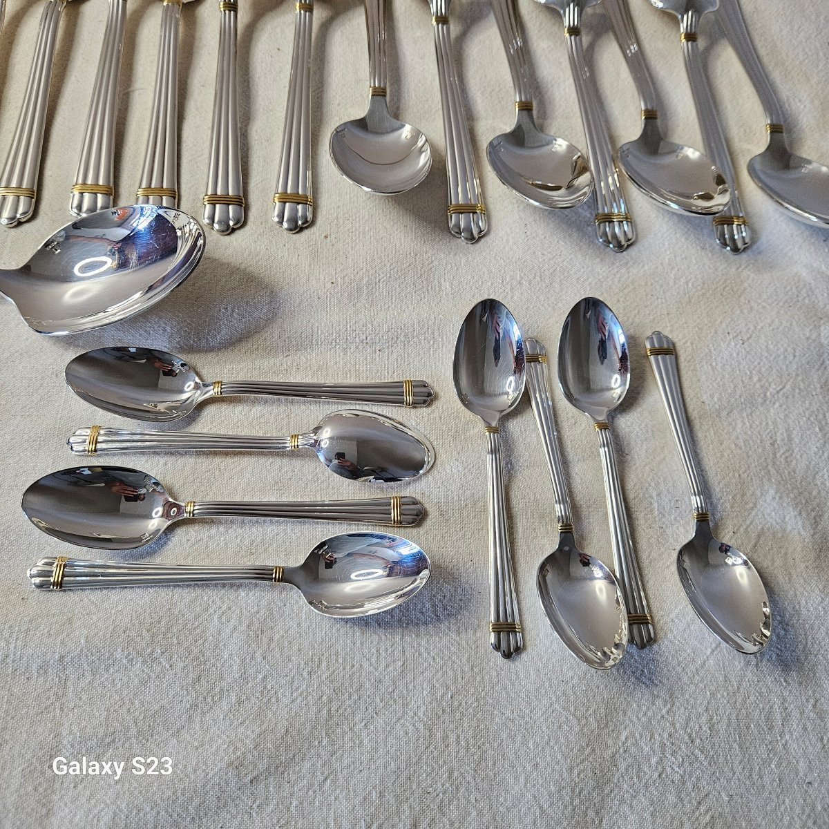 Christofle Aria Doré 42-piece Cutlery Set For 8 People -photo-3