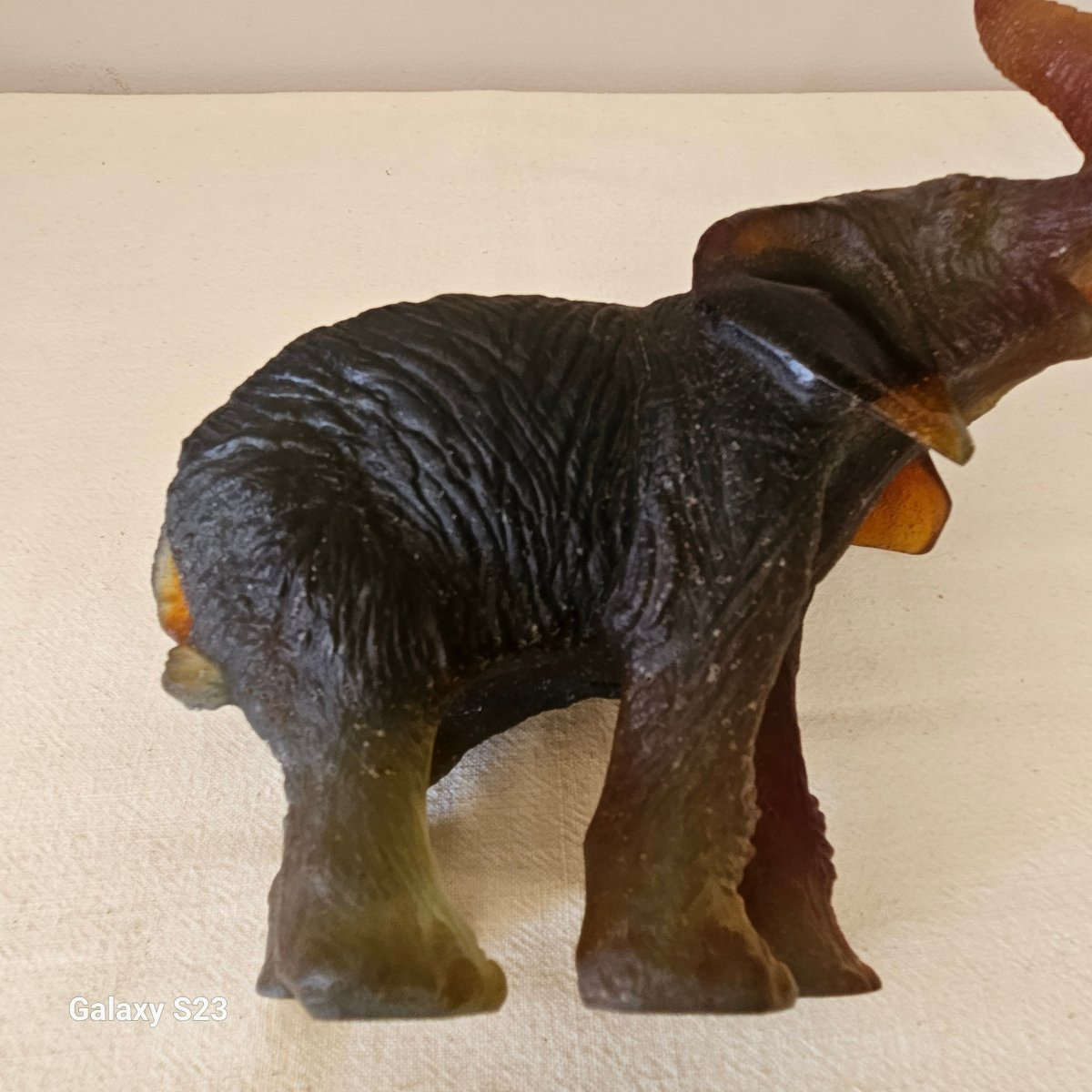 Daum France Éléphant hauteur 23 cm-photo-5