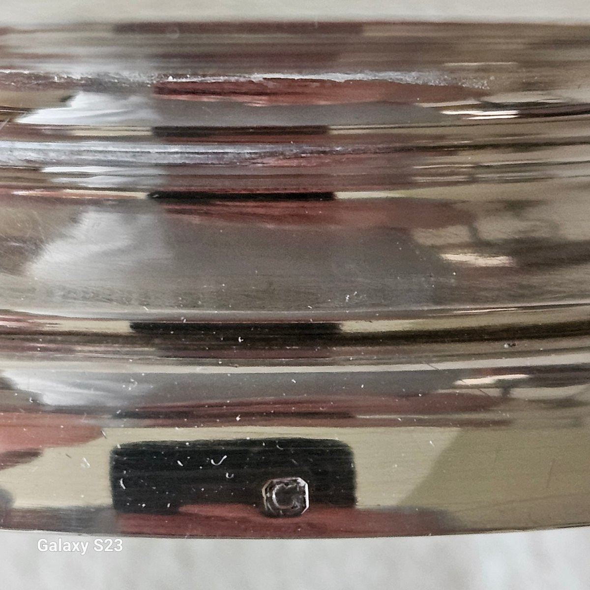 Puiforcat argent présentoir  coupe sur pied-photo-4