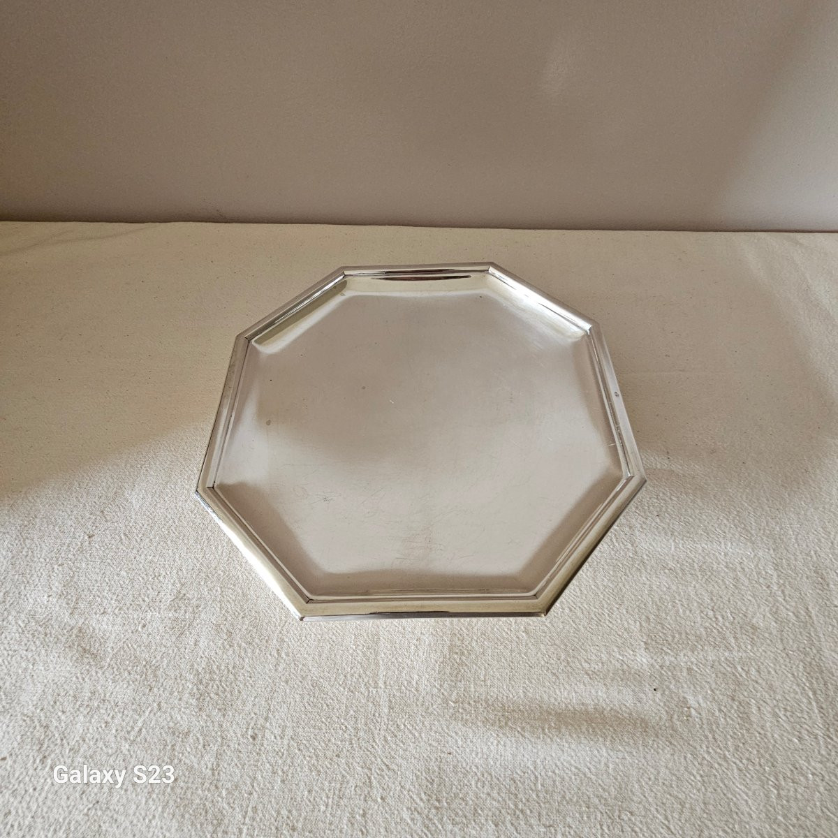 Puiforcat argent présentoir  coupe sur pied-photo-6