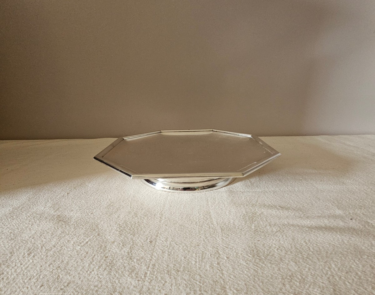 2/2 Puiforcat argent présentoir coupe sur pied