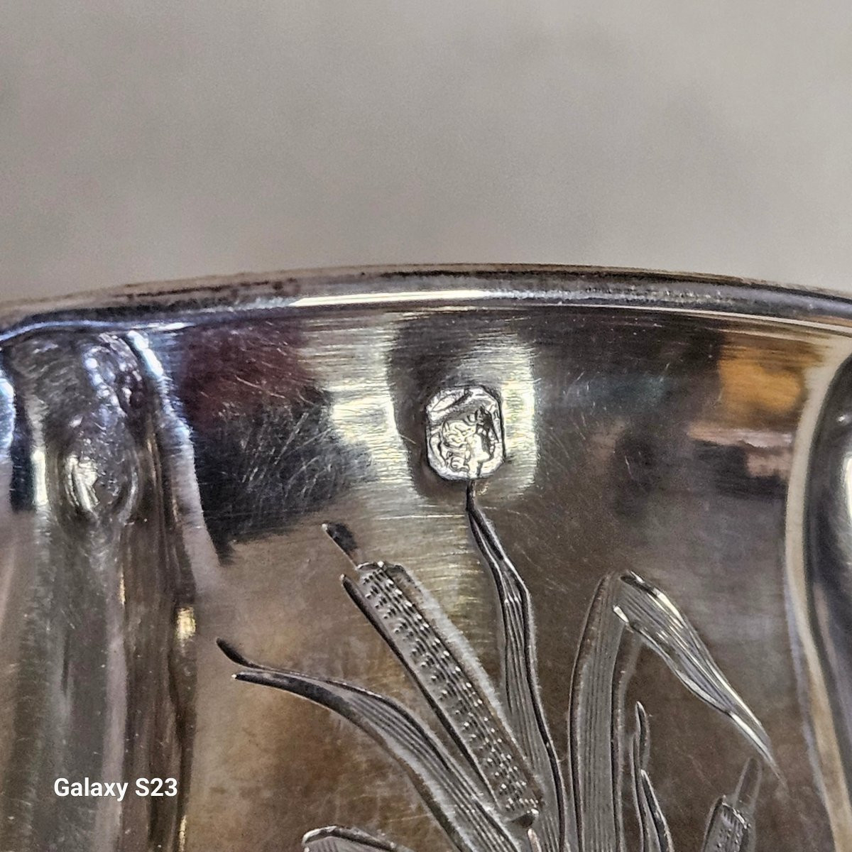 Tasse et sous-tasse en argent orfèvre Nicolas Vautrin-photo-5