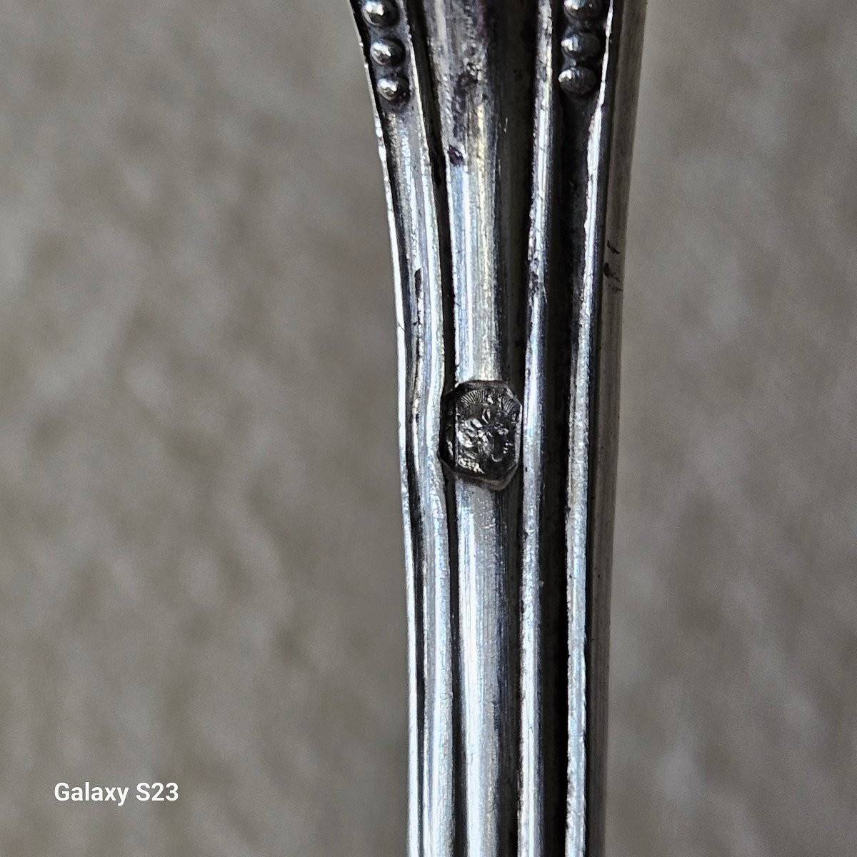 Cuillère saupoudreuse en argent 19ème -photo-3