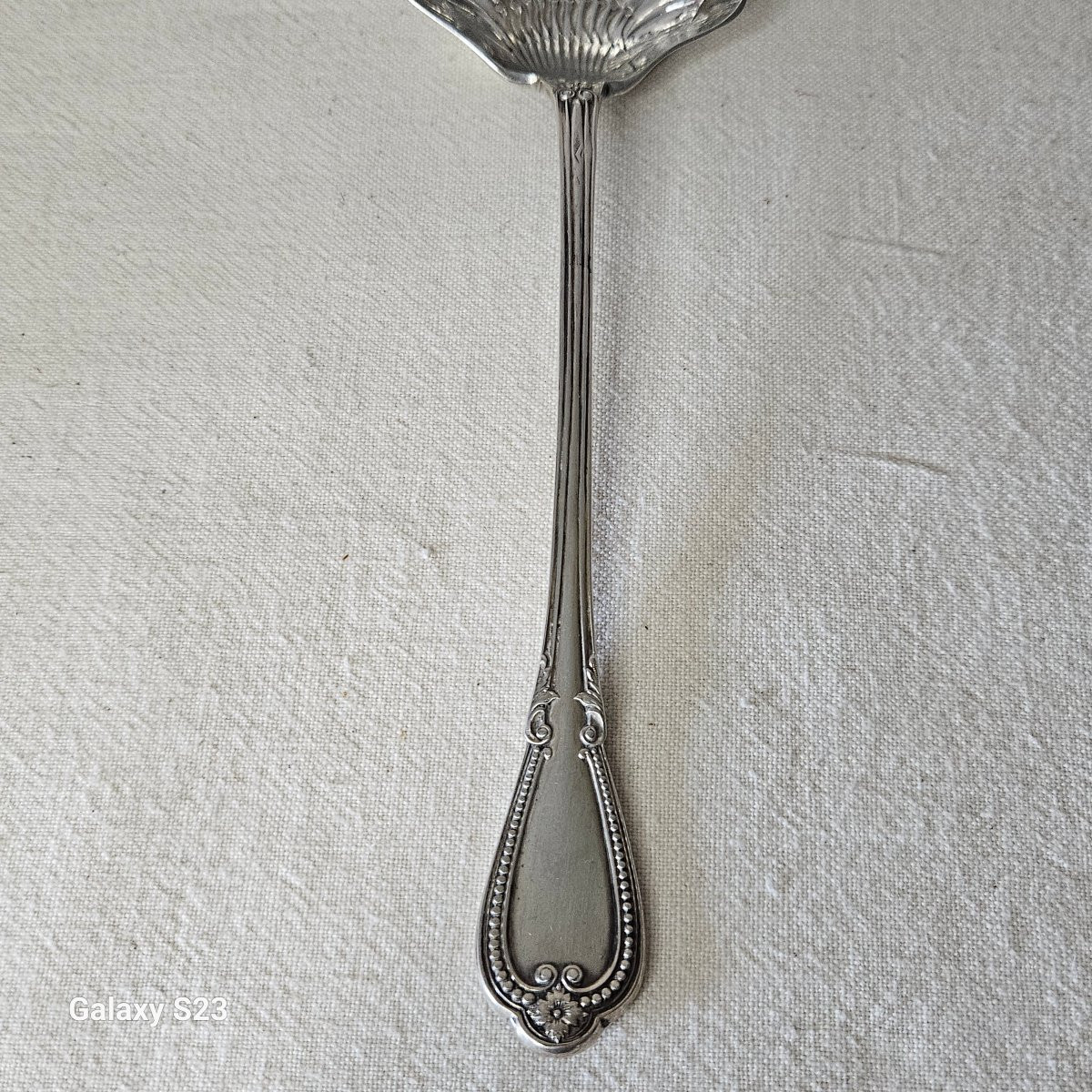 Cuillère saupoudreuse en argent 19ème -photo-7
