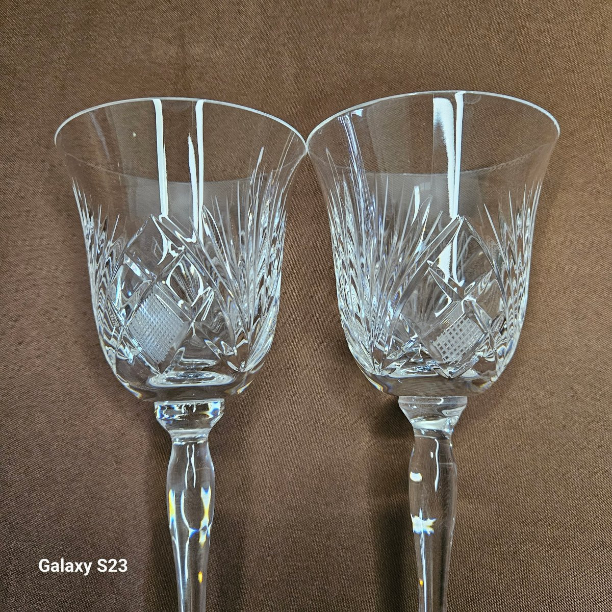 Set Of 36 Crystal Glasses Cut In Baccarat By The Best Craftsman In France 1982-photo-5
