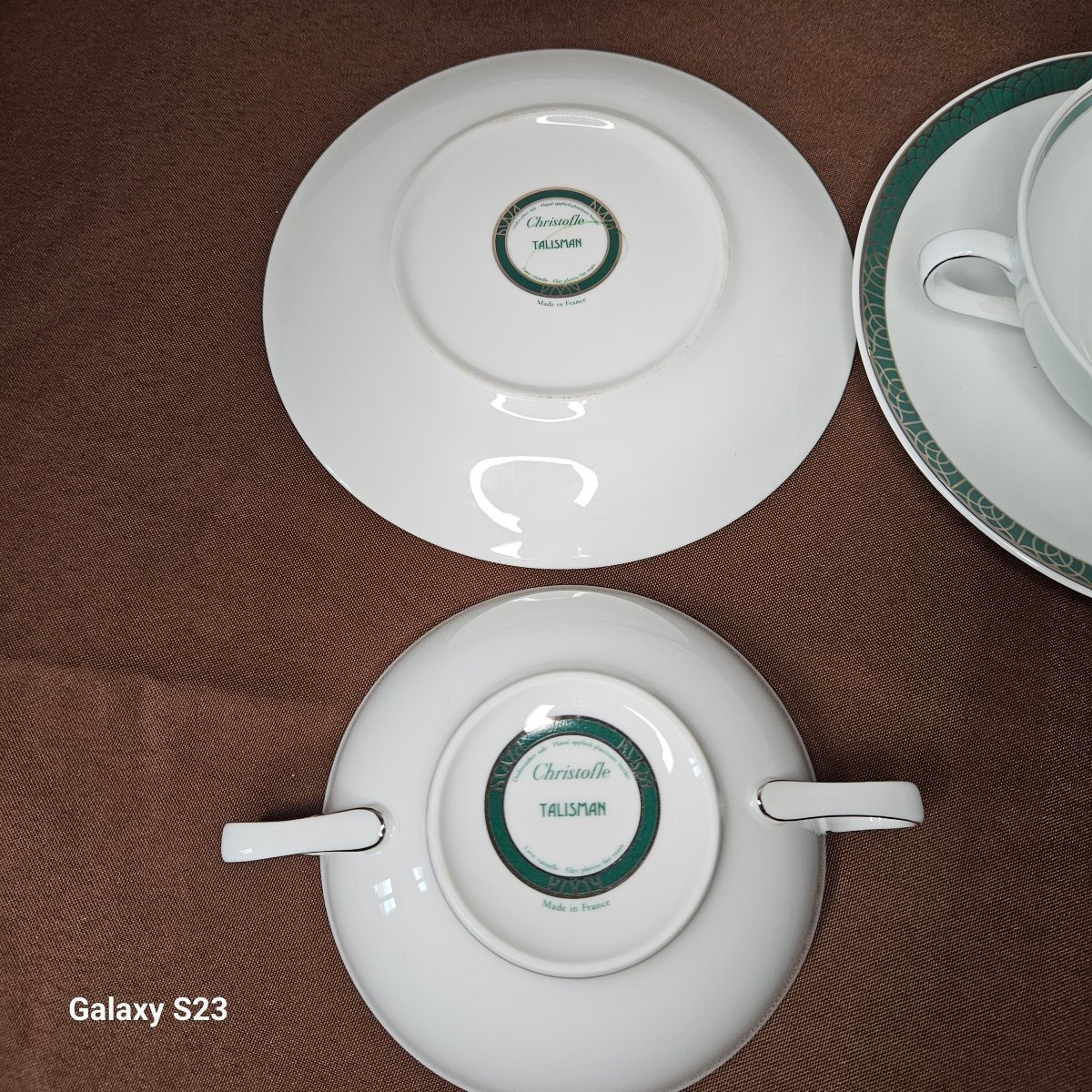 Christofle Talisman Six Two-handled Bouillon Or Breakfast Bowls-photo-4