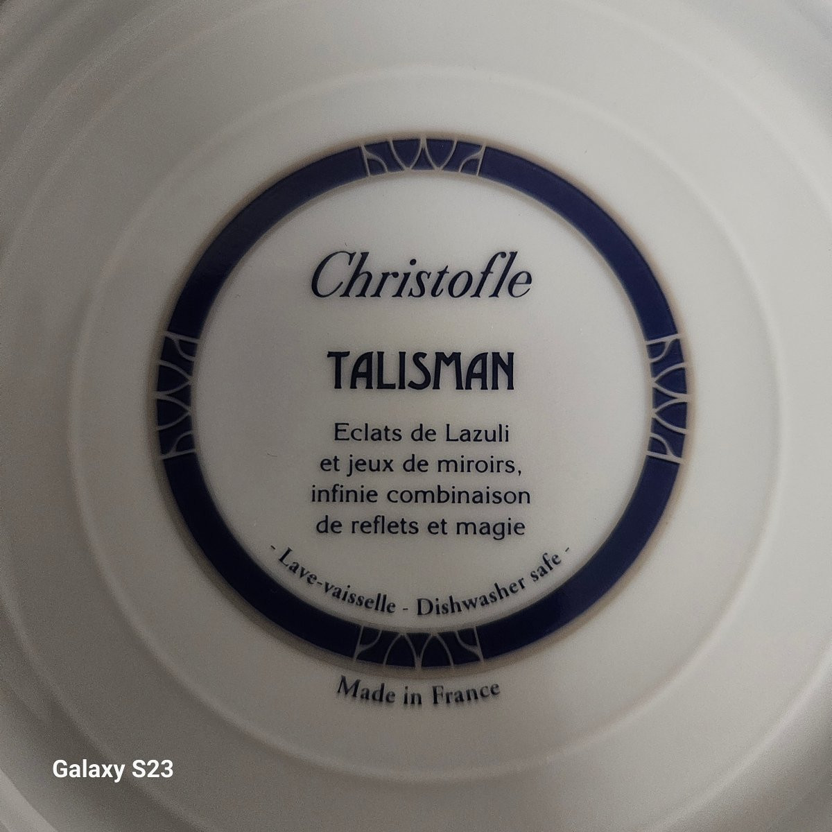 Christofle Talisman bleu Douze assiettes à pain-photo-2