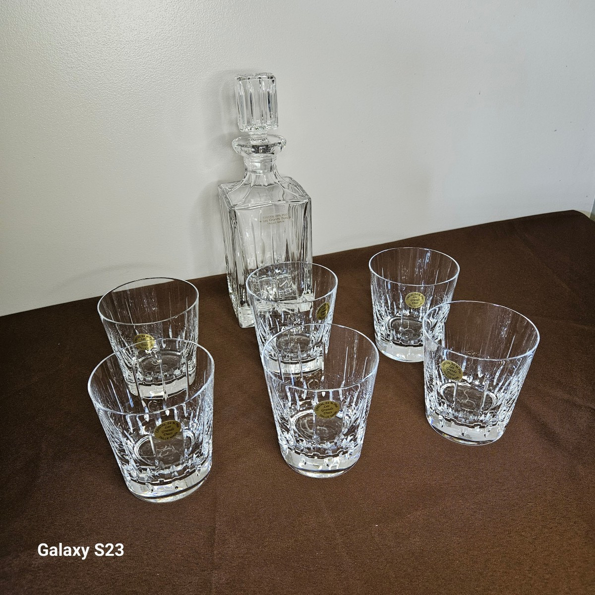 Service à Whisky en cristal Artisanat Lorrain