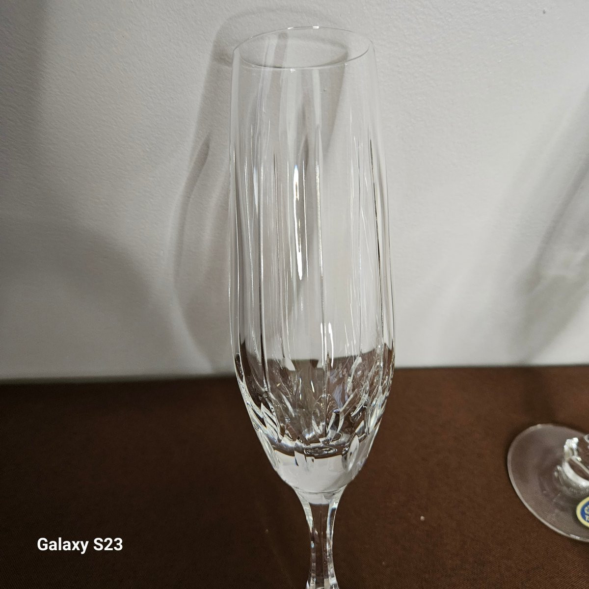 Douze flutes cristal de Lorraine Lemberg modèle Nora-photo-3