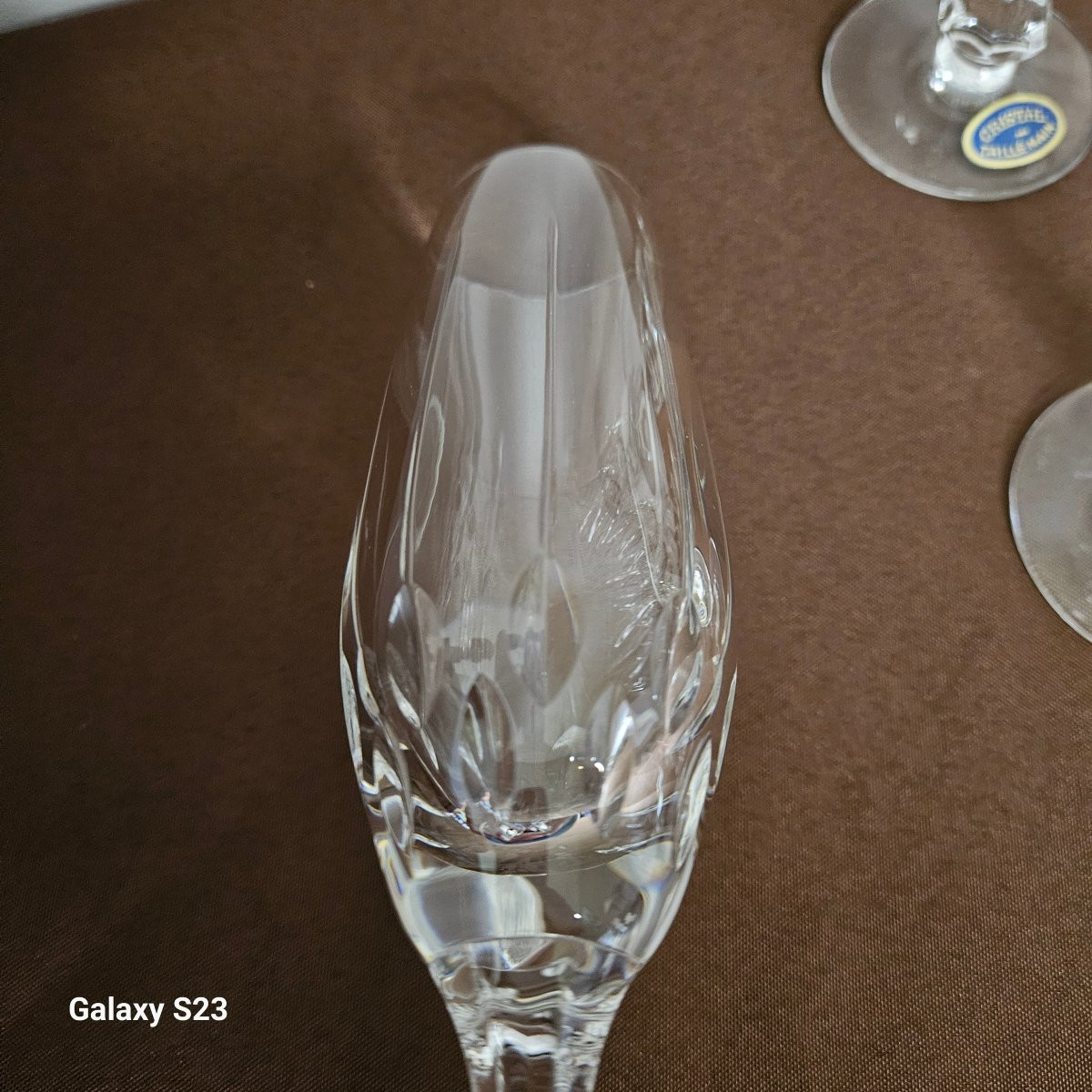 Douze flutes cristal de Lorraine Lemberg modèle Nora-photo-4