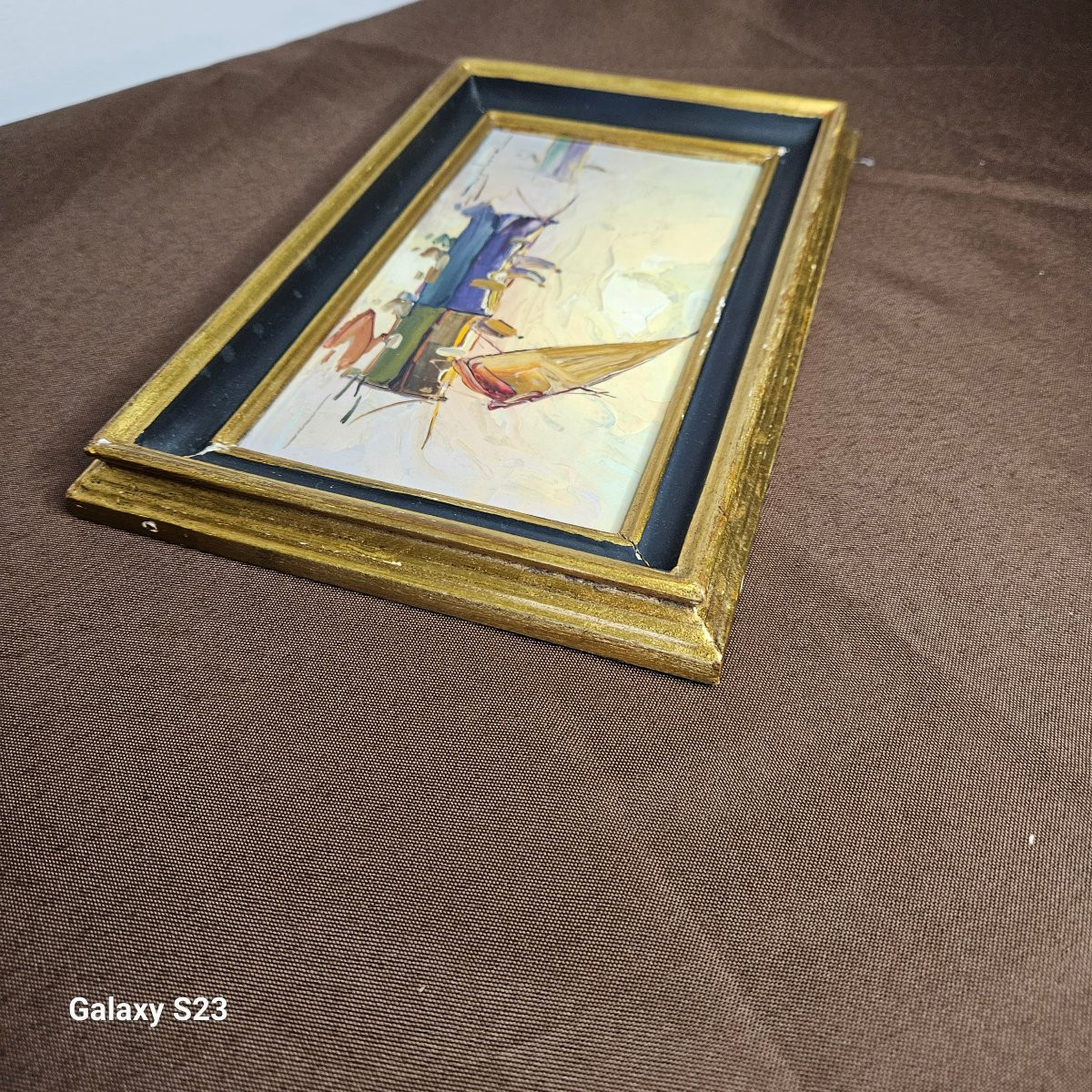 Élie Bernadac "Soirée à Nice " huile sur panneau-photo-6