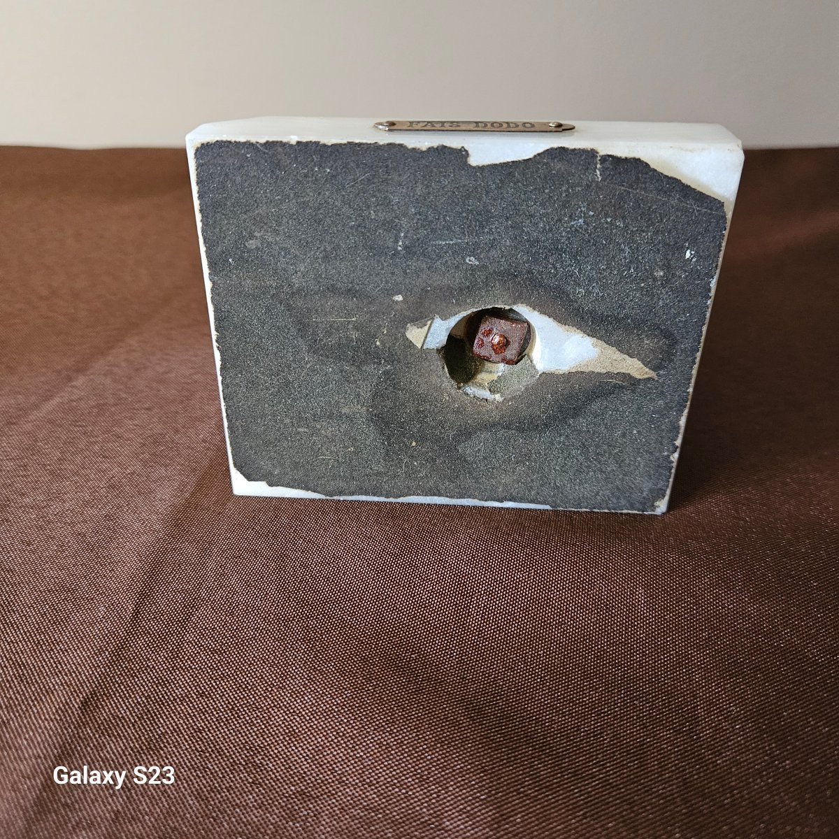 Sculpture en régule petite fille et son chat début 20ème -photo-1