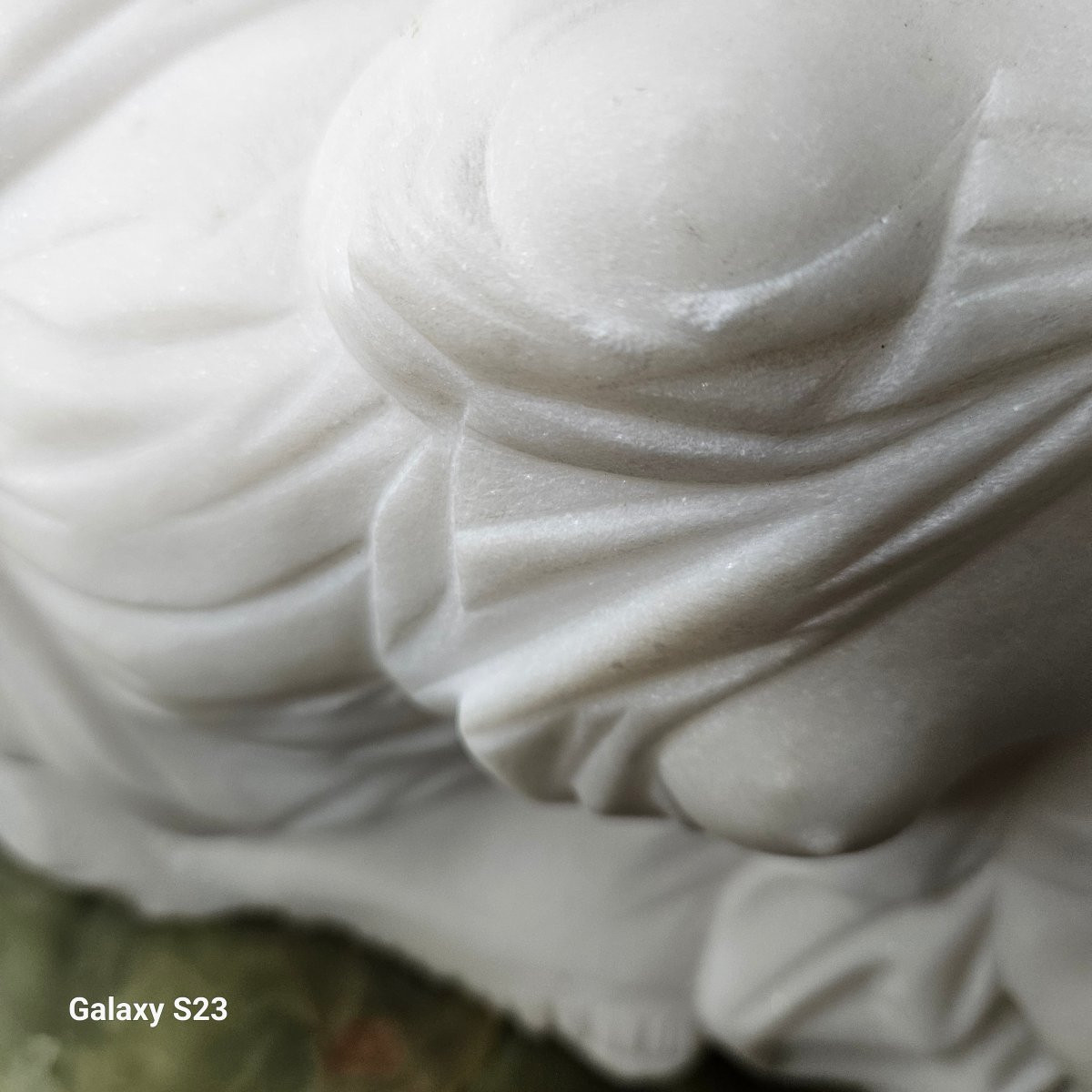 Paire De Sculptures Hauts-reliefs En Marbre De Carrare Et Onyx Vert - The Sleeping Nymphs-photo-3