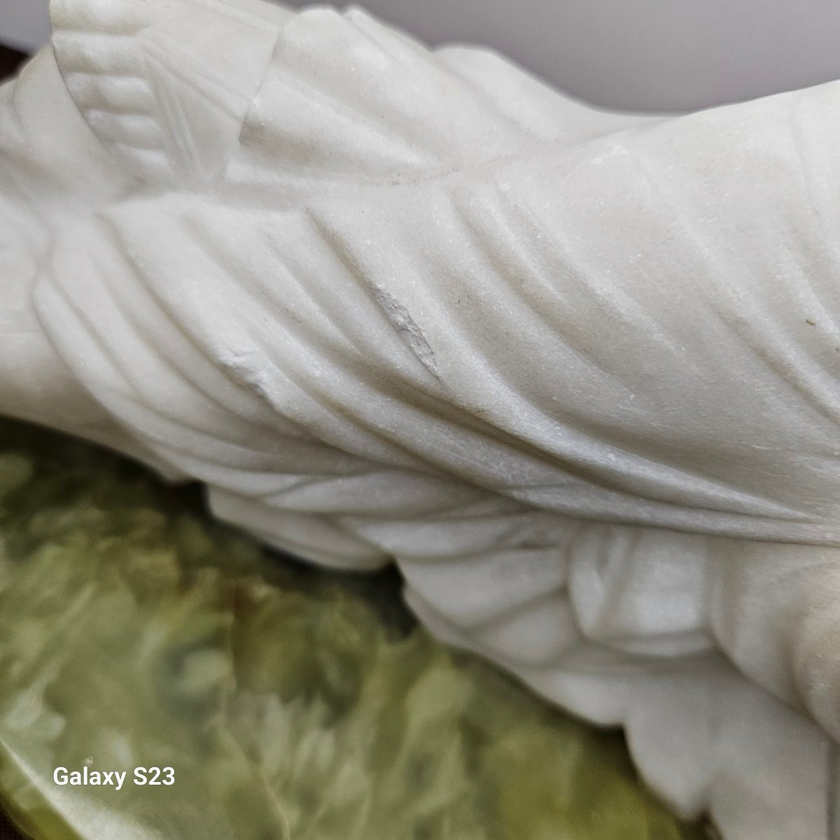 Paire De Sculptures Hauts-reliefs En Marbre De Carrare Et Onyx Vert - The Sleeping Nymphs-photo-4