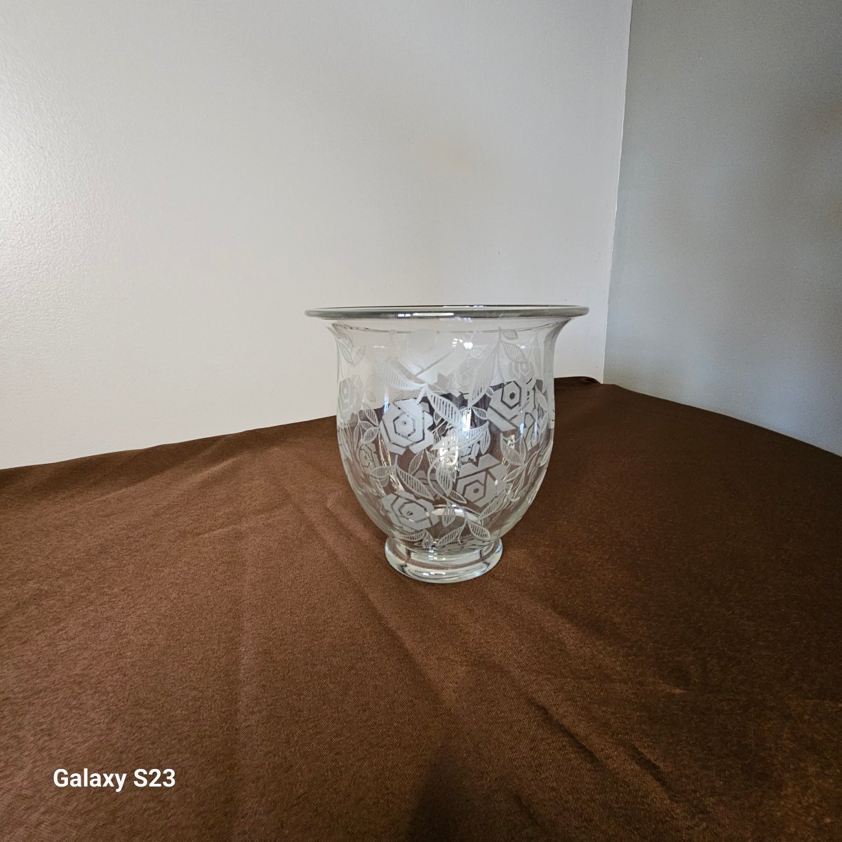 Baccarat Crystal Vase, "fontenay" Model, 15 Cm High
