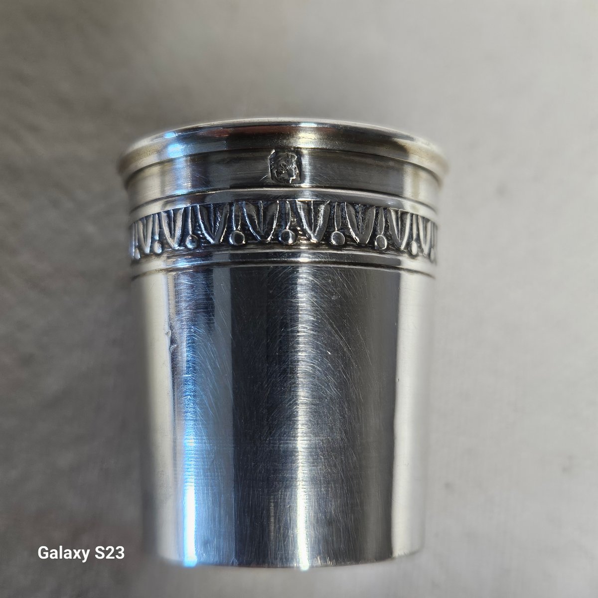 Small Crystal And Silver Bottle For Lemon Balm Water. Minerva Hallmark-photo-2