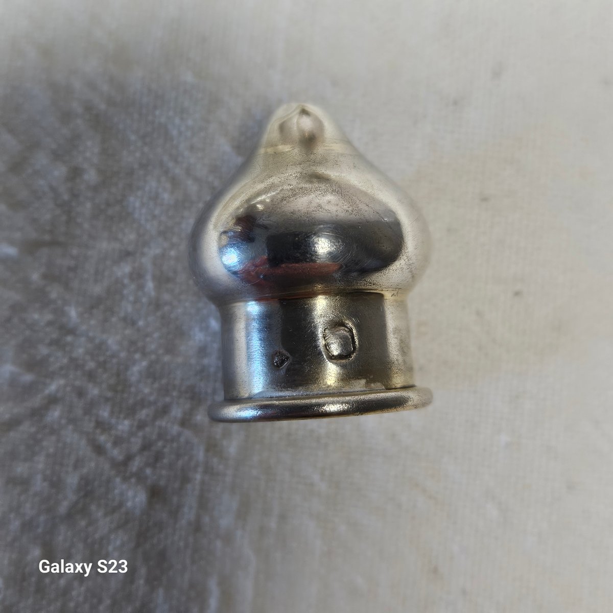 Small Crystal And Silver Bottle For Lemon Balm Water. Minerva Hallmark-photo-2