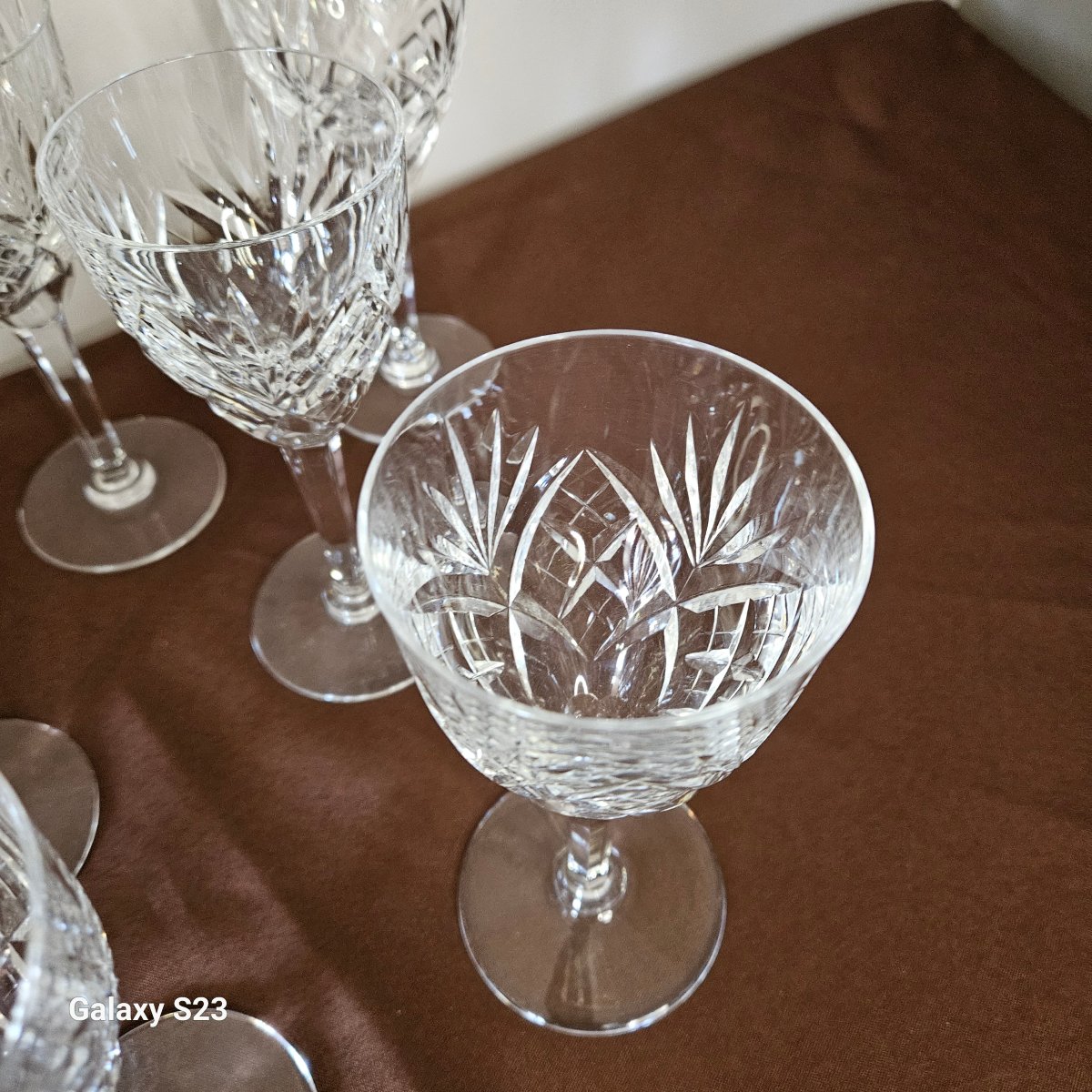 Saint Louis Chantilly Dix verres à vin rouge-photo-1