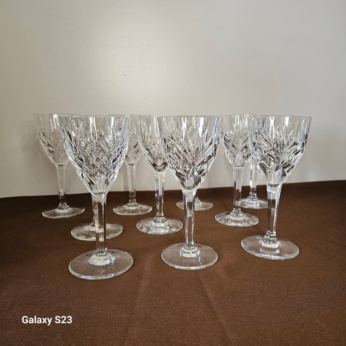 Saint Louis Chantilly Dix verres à vin rouge
