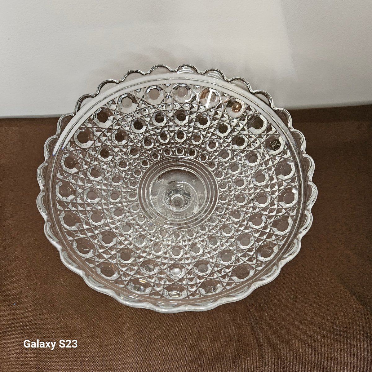 Baccarat Diamants Pierreries coupe sur pied en cristal moulé-photo-2